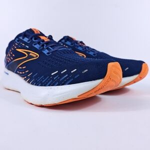 Brooks Glycerin 20 Mens 14 Neutral Cushion Road Running Shoes Blue Orange